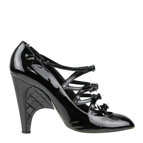 CHANEL quilted Mary Jane leather heels vintage 2007 collection - Picture 1 of 10